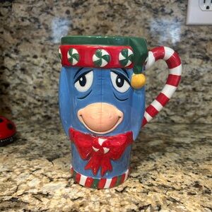 Disney eeyore holiday latte mug